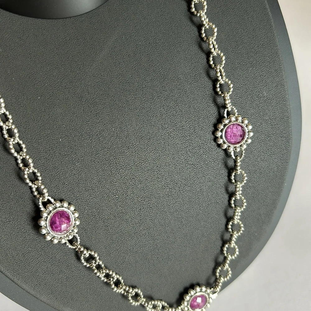 LAGOS 🎉HP🎉 Sterling Silver Maya Charoite Station Necklace